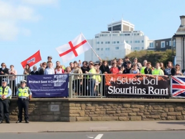 Asylum Seeker Housing Sparks Tensions at Portsmouth Protest as Locals Respond to Housing Crisis